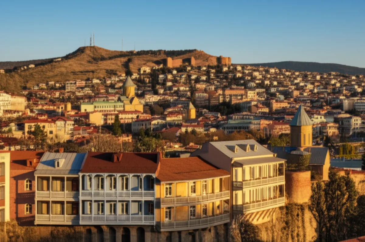 Тбилиси — цветные балконы старого города